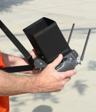 Hoodman FlyRight Sling Strap Kit Magnet Mount Sunshade Hood for DJI Smart Controller